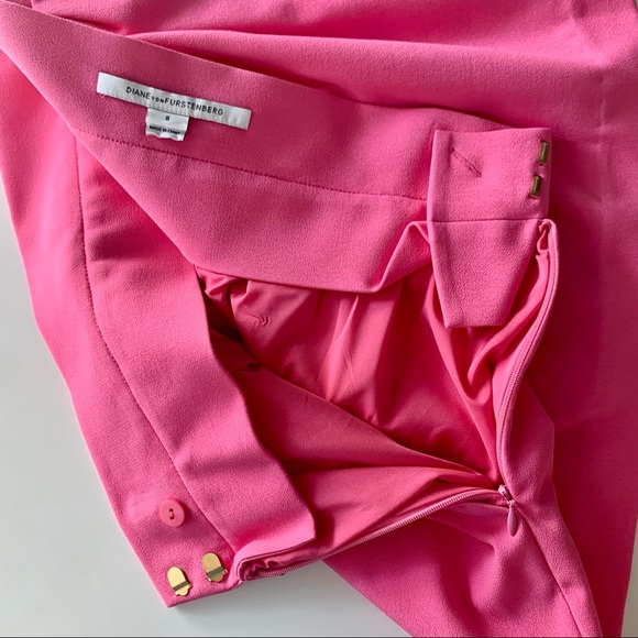 NWOT Diane Von Furstenberg pink mini skirt - Picture 3 of 6